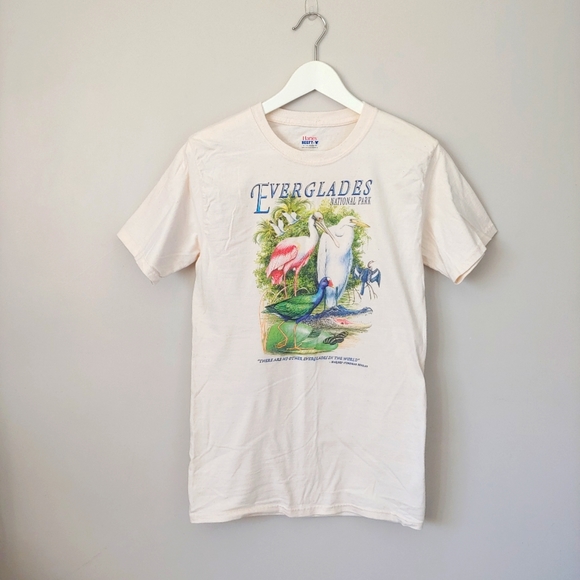 Vintage Everglades National Park Short Sleeve T-Shirt Cotton Tee Size Small - Picture 1 of 11